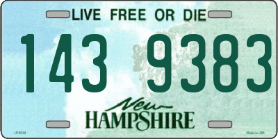 NH license plate 1439383