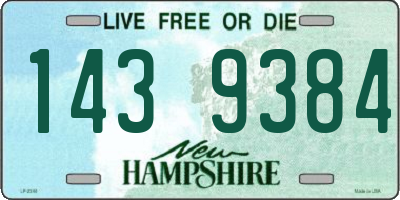 NH license plate 1439384