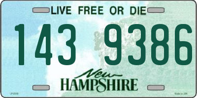 NH license plate 1439386
