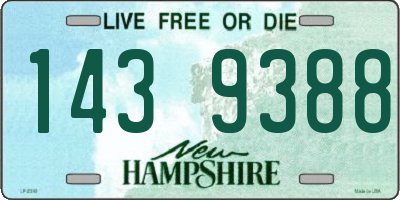 NH license plate 1439388