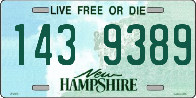 NH license plate 1439389