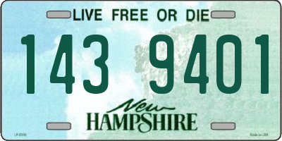 NH license plate 1439401
