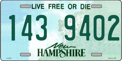NH license plate 1439402