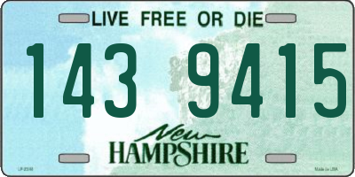 NH license plate 1439415