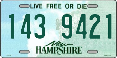 NH license plate 1439421