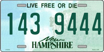 NH license plate 1439444