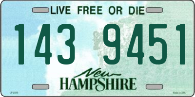 NH license plate 1439451