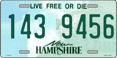 NH license plate 1439456