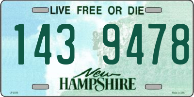 NH license plate 1439478
