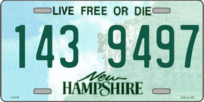 NH license plate 1439497
