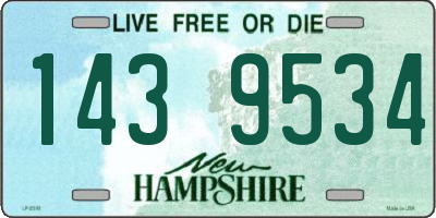 NH license plate 1439534