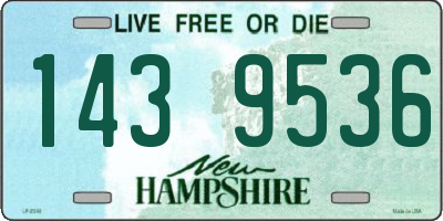 NH license plate 1439536