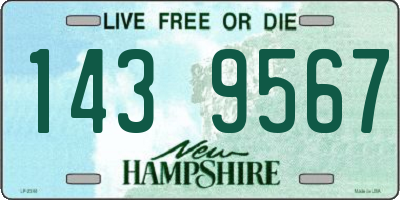NH license plate 1439567
