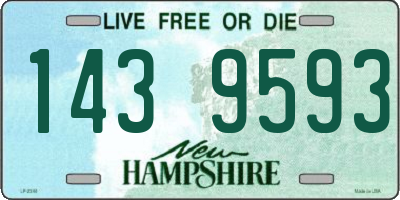 NH license plate 1439593