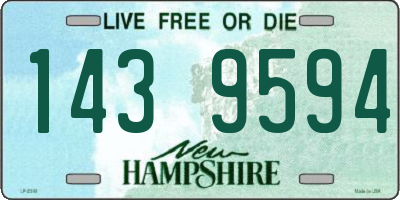 NH license plate 1439594
