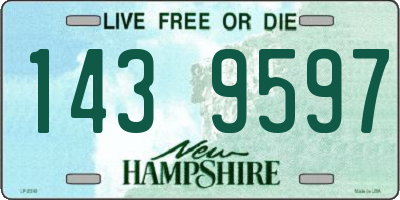 NH license plate 1439597