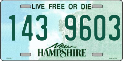 NH license plate 1439603