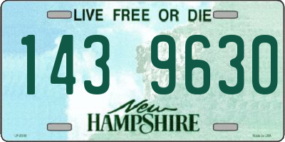 NH license plate 1439630