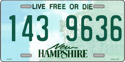 NH license plate 1439636