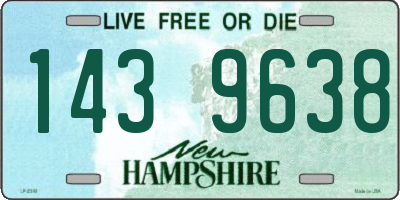 NH license plate 1439638