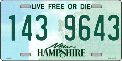 NH license plate 1439643