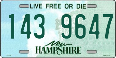 NH license plate 1439647