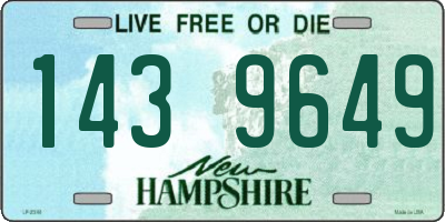 NH license plate 1439649