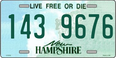 NH license plate 1439676