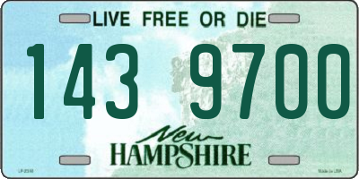 NH license plate 1439700