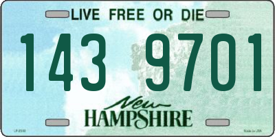 NH license plate 1439701