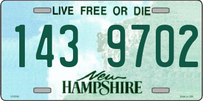 NH license plate 1439702