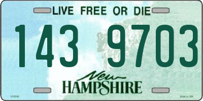 NH license plate 1439703