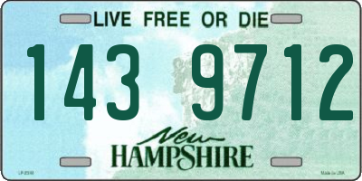 NH license plate 1439712