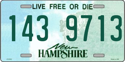 NH license plate 1439713