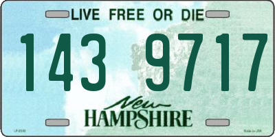 NH license plate 1439717