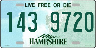 NH license plate 1439720