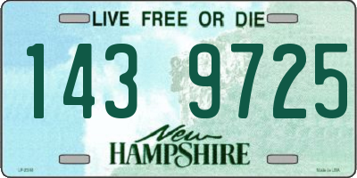 NH license plate 1439725