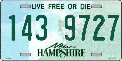 NH license plate 1439727