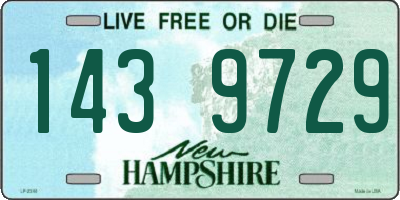NH license plate 1439729