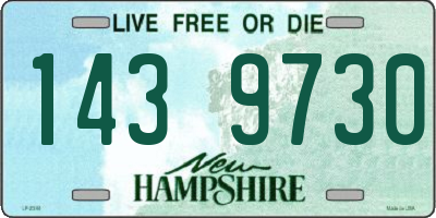 NH license plate 1439730