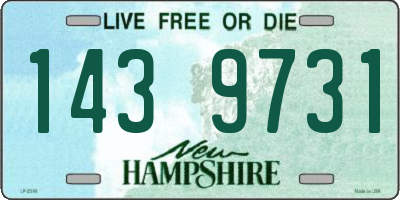 NH license plate 1439731