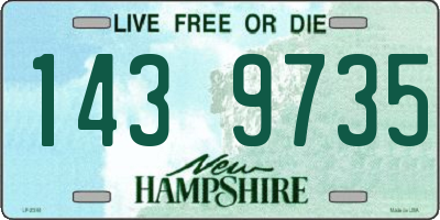 NH license plate 1439735