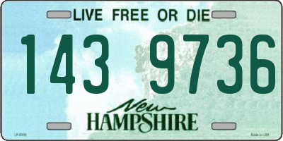 NH license plate 1439736