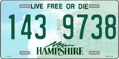 NH license plate 1439738
