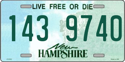 NH license plate 1439740