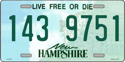 NH license plate 1439751