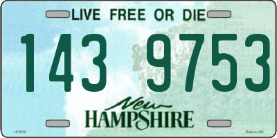 NH license plate 1439753