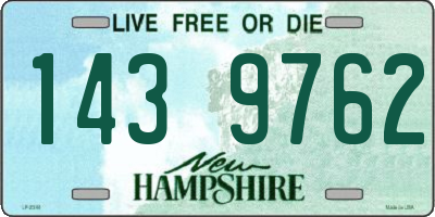NH license plate 1439762