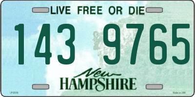 NH license plate 1439765