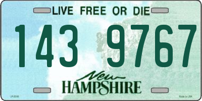 NH license plate 1439767